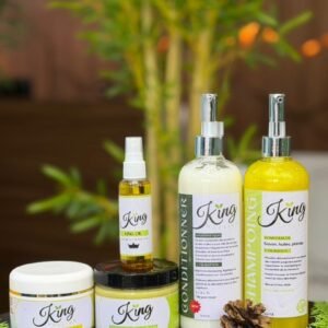 Gamme de 5 King shampoing, Conditioner, Oil, Moisturizer & Booster